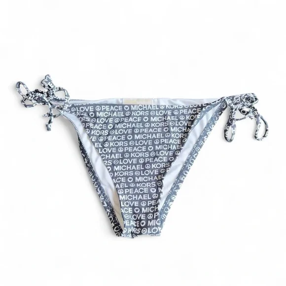 Micheal Kors Peace Love Bikini Bottoms Size Large - Picture 1 of 5